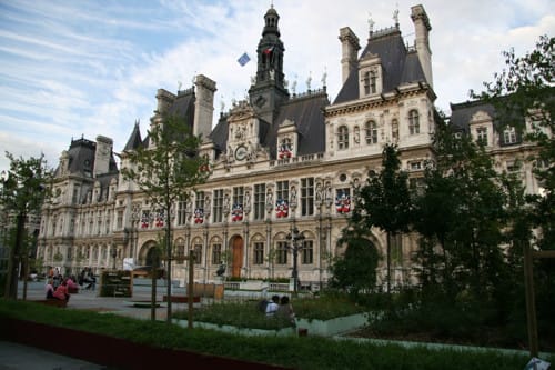 Panorama del Hôtel de Ville, el Ayuntamiento de París Panorama del Hôtel de Ville, el Ayuntamiento de París