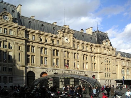 La artística estación de Saint-Lazare La artística estación de Saint-Lazare