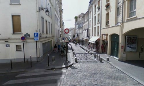 La Rue Mouffetard, animada peatonal de París La Rue Mouffetard, animada peatonal de París
