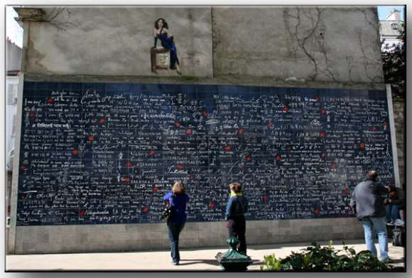 Muros de los Te Quiero en Paris